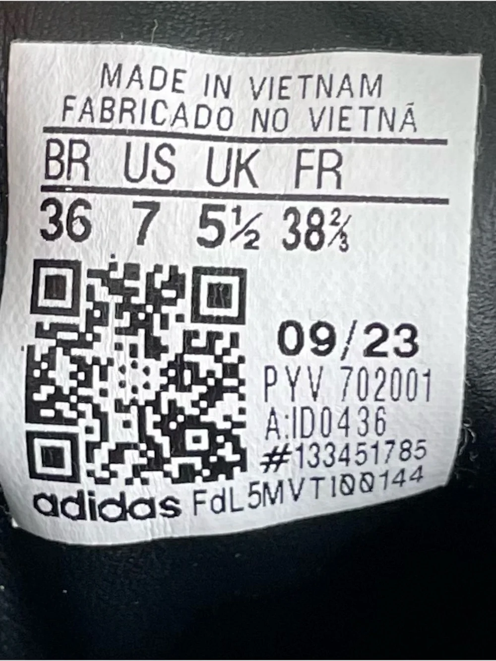 adidas women size